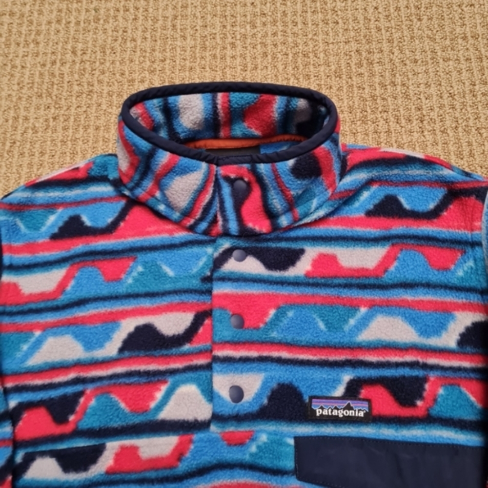 Patagonia Lightweight Synchilla Snap-T Fleece Pullover Delta Navy Blue Men's S - Picture 4 of 16